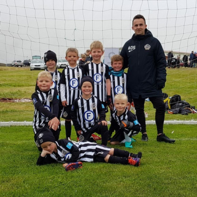 Fjórði í efri röð: Brynjar Snær Hjaltason, fyrir miðju í neðri röð: Tristan Stefánsson, neðstur: Trausti Stefánsson