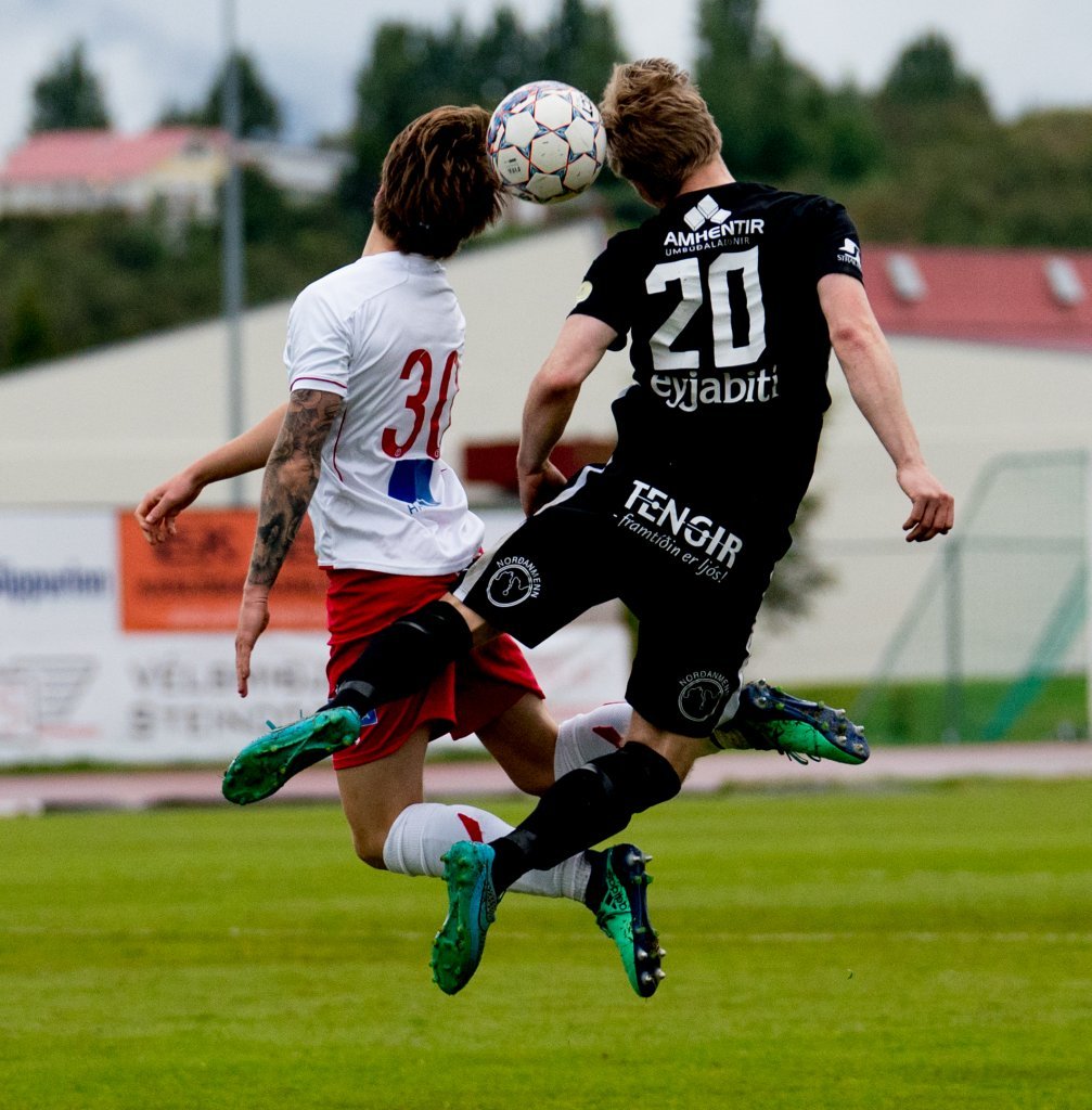Bjarki Þór Viðarsson og Sigurður Marinó Kristjánsson