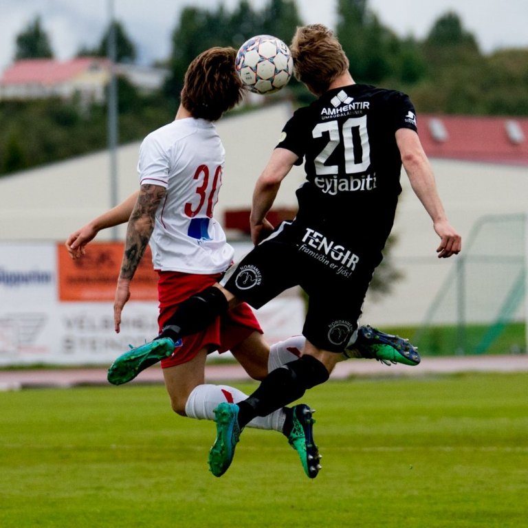 Bjarki Þór Viðarsson og Sigurður Marinó Kristjánsson