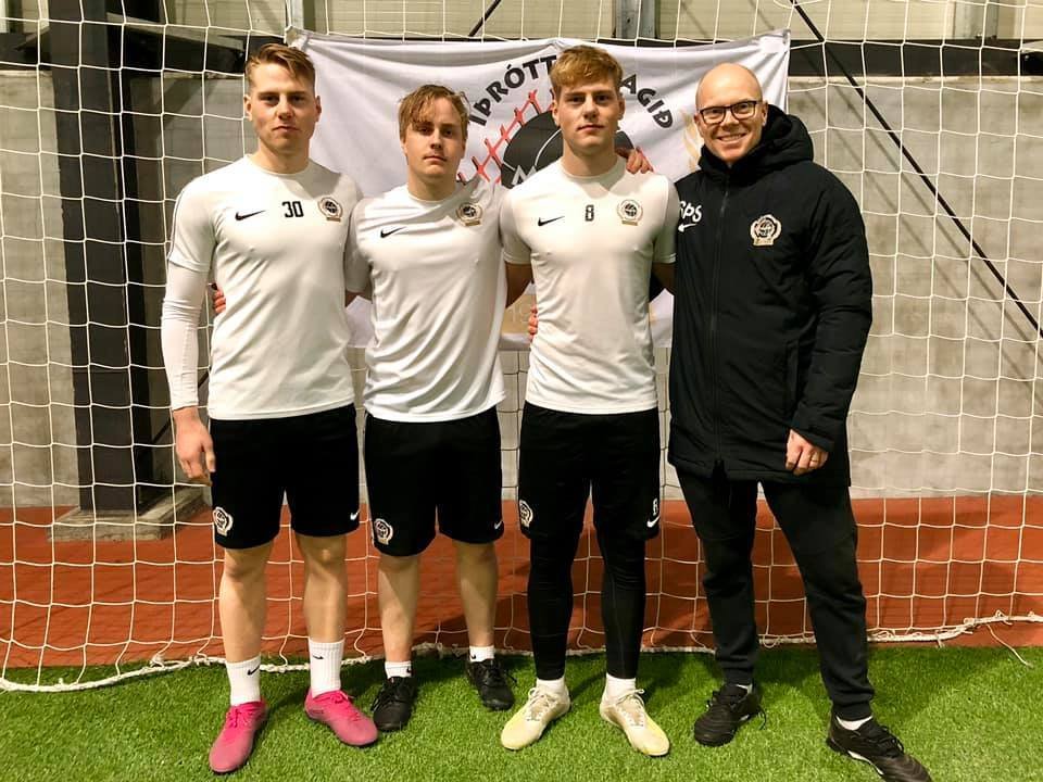 Ágúst, Tómas, Rúnar og Sveinn þjálfari Magna