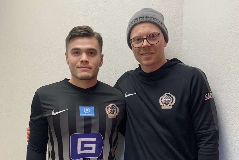 Ottó Björn og Sveinn Þór þjálfari