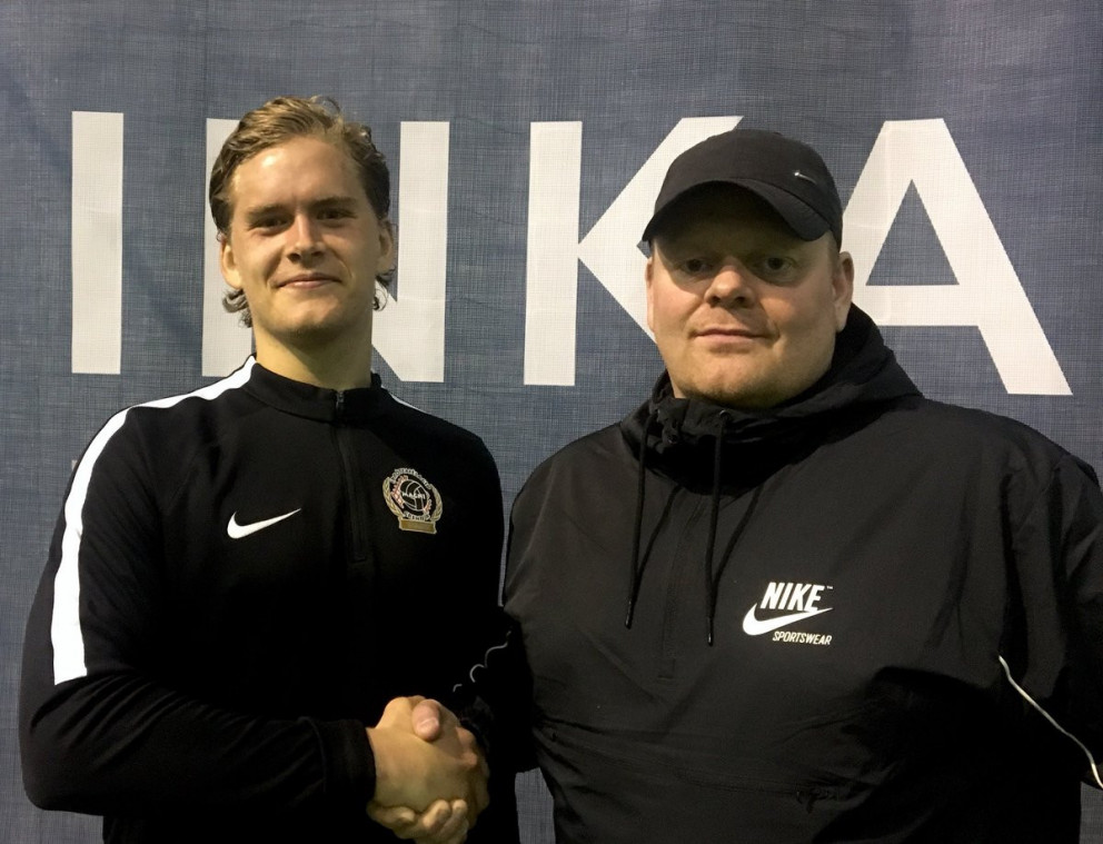 Ívar ásamt Gísla Gunnari framkvæmdastjóra félagsins.