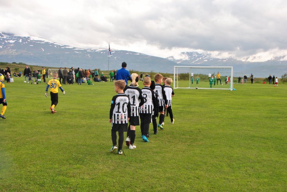 Æfingaleikur á sunnudag