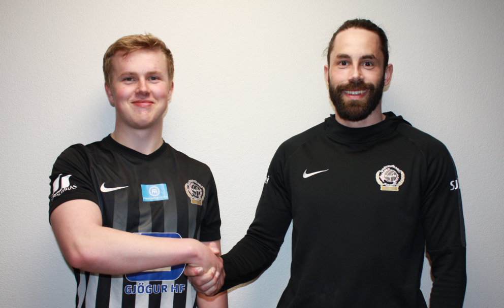 Páll Veigar og Hjörtur Geir formaður félagsins