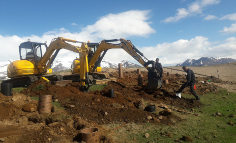 Framkvæmdir við Grenivíkurvöll