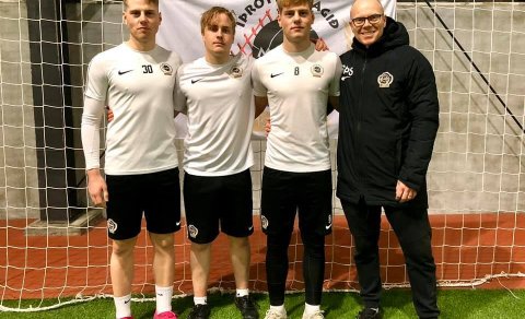 Ágúst, Tómas, Rúnar og Sveinn þjálfari Magna