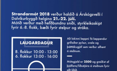 Æfingavikan, leikur og Strandarmót