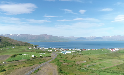 Loftmynd af Grenivík - Árni Rúnar
