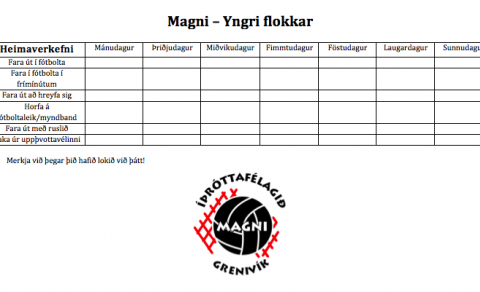 Heimaæfing - 9. nóvember